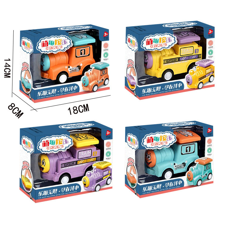 Inercia DE LOS NIÑOS coche de juguete de dibujos animados lindo coche de ingeniería caja de regalo de coche traje de regalo de niño coche de juguete al por mayor