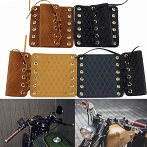 Motosiklet modifikasiya aksesuarları, retro motosiklet sükan örtüyü, dəri tutacaq
