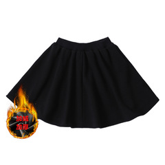 2023 New Parent-Child Outfits Autumn/Winter Warm Fleece Lined Mother and Daughter Short Skirts Korean Style Casual Pants for a Family of Three or Four