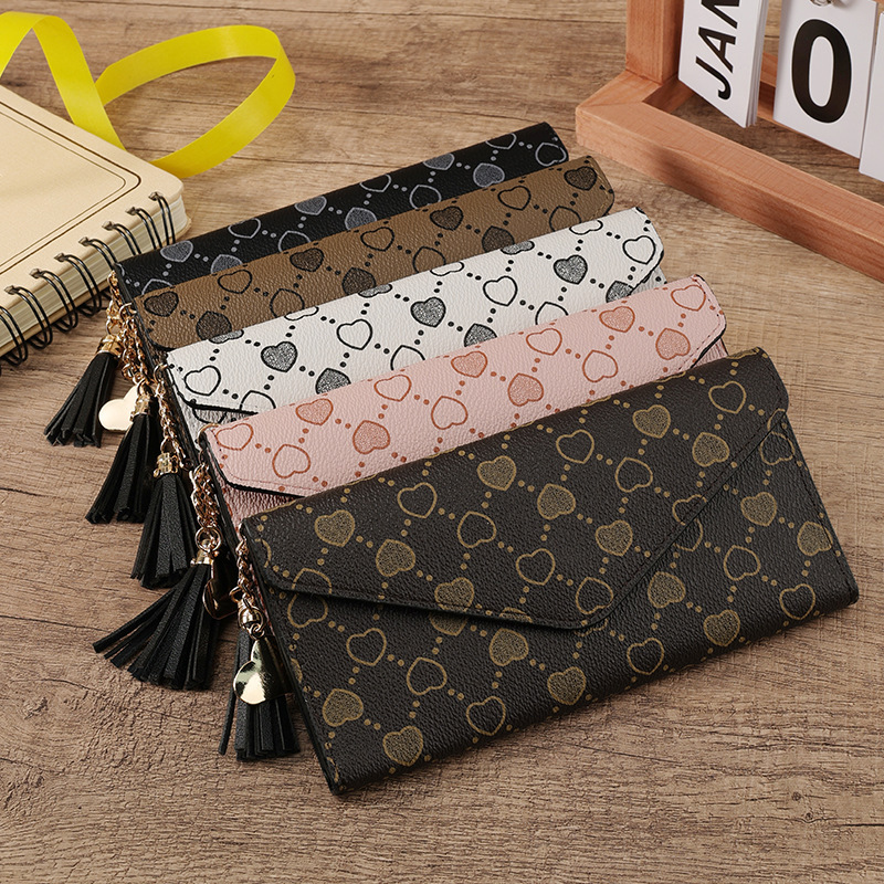 Factory Wholesale Amazon Export New Retro PU Leather Women's Wallet Long Wallet