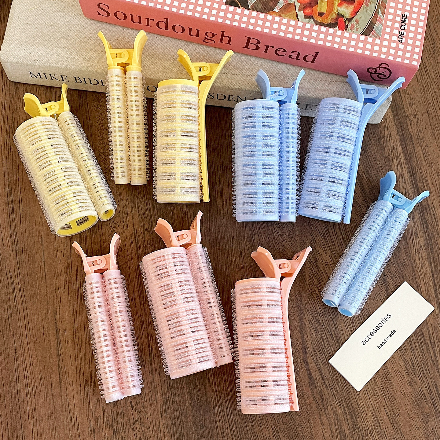 French-Style Curling Rollers with Air Bangs, Hair Curling Clips for Students, Cross-Border Shipping, Non-Damaging Hair Clips for Stray Hair