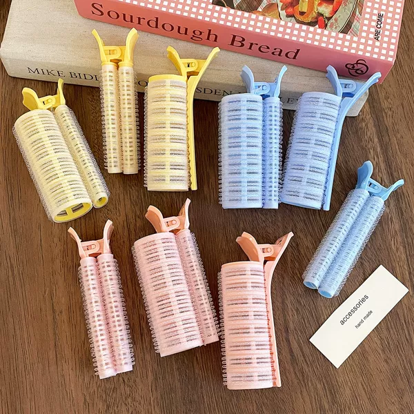 French-Style Curling Rollers with Air Bangs, Hair Curling Clips for Students, Cross-Border Shipping, Non-Damaging Hair Clips for Stray Hair