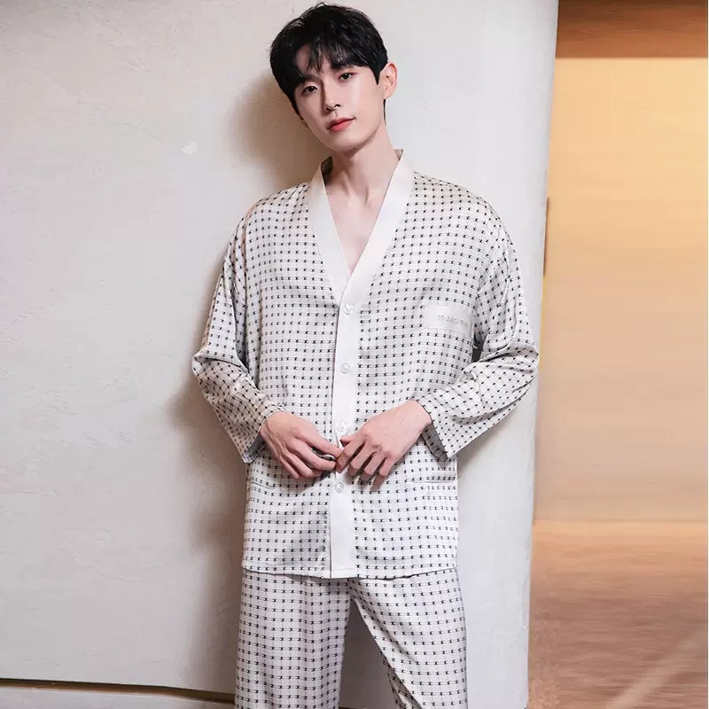 KA0317 브이넥 가디건 베이지 남성스타일