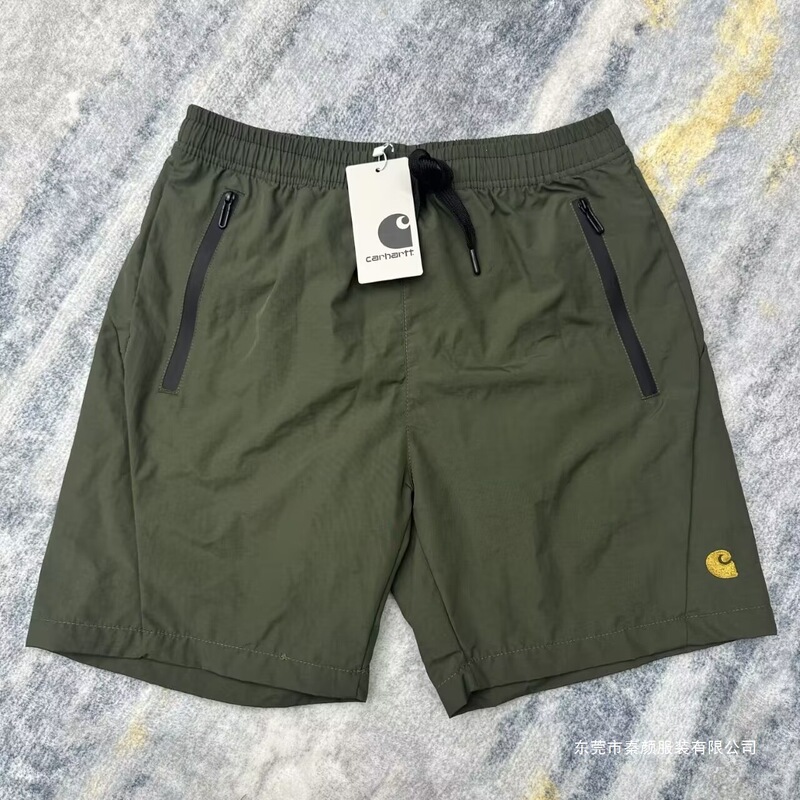 Cross-Border Am Men's Summer Quick-Dry Carhartt Casual Shorts Outdoor Sports Drawstring Loose Straight Five-Point Pants
