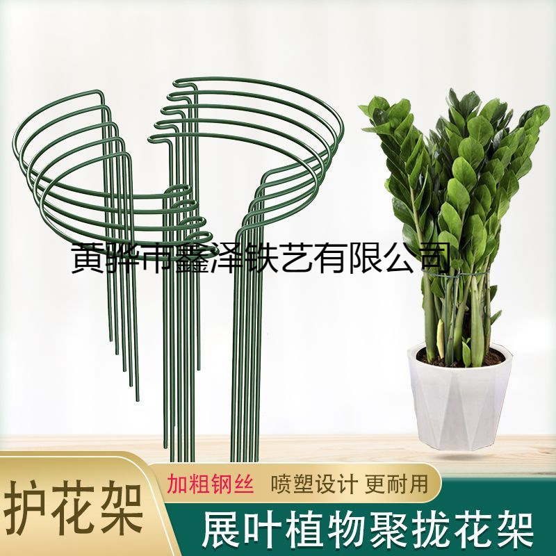 花撑支架阳台龟背竹半圆形花架弧形半圆支撑杆爬藤植物花盆支杆
