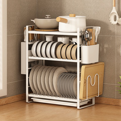 Extended-Size Bowl Rack, Kitchen Storage Shelf, Countertop Drainage Stand, Kitchen Organizing Tool, Dish-Drying Rack