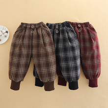 男童百搭棉裤2024冬装新款男宝宝加绒加厚三层保暖裤子一条过冬潮