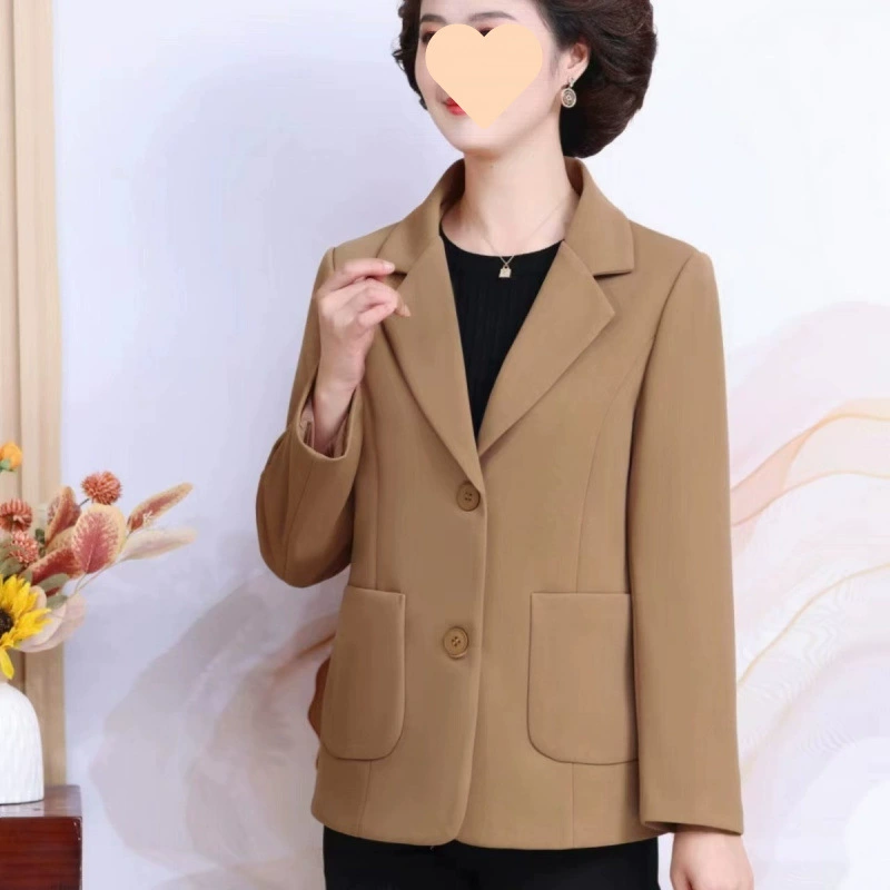 Spring autumn classic suit jacket for mother, 40 years, 6 years, western style, for middle age
