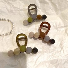 亚克力中号球球抓夹女小众高级感鲨鱼夹早春发夹女后脑勺百搭头饰