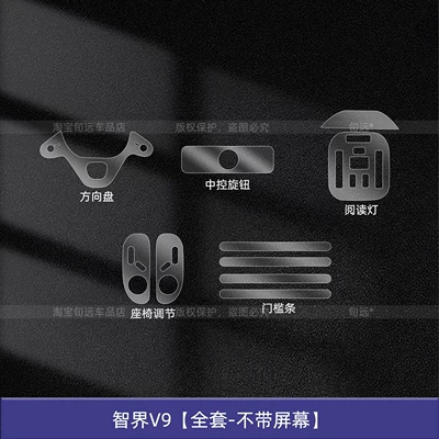 Wheel Interior Protection Screen Tempered — Car interior film - zhijie-v9-full-set-without-screen