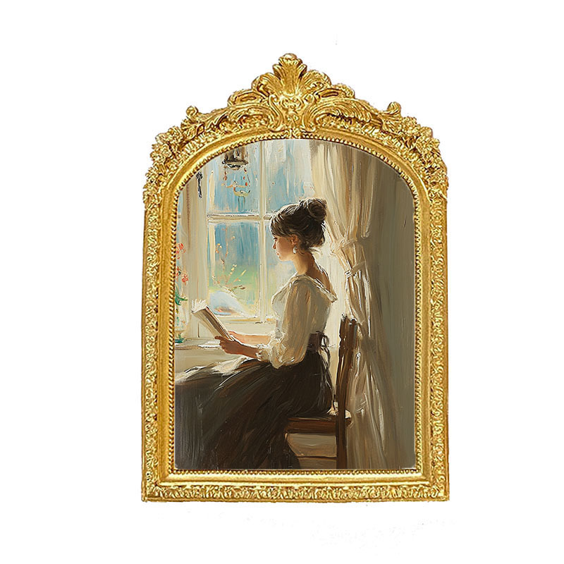 Wall-mounted retro nostalgic carved European resin combination photo frame decoration bedroom wedding photo frame home soft decoration