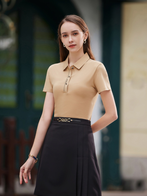 50 amoniaco líquido mercerizado algodón polo camisa personalizada de alta calidad ropa de oficina ropa de trabajo camisa cultural impresión bordada LOGO