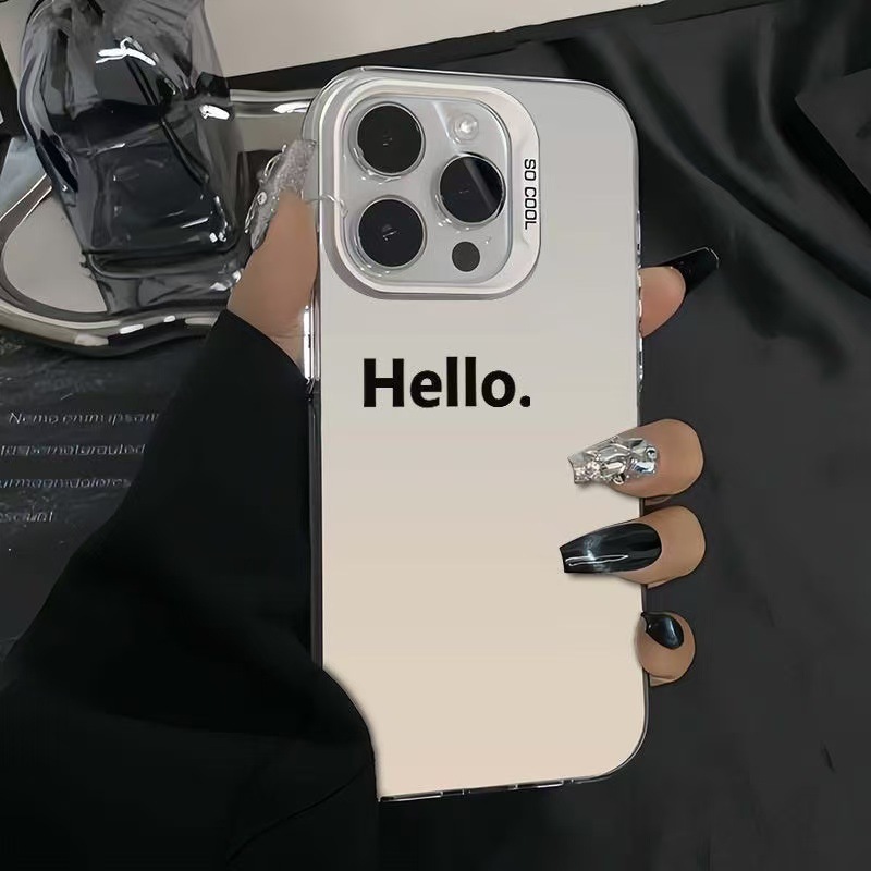 Nuevo inglés europeo y americano para iPhone 16 funda para teléfono móvil Apple 15promax/14 anti-caída 13pro12 personalidad