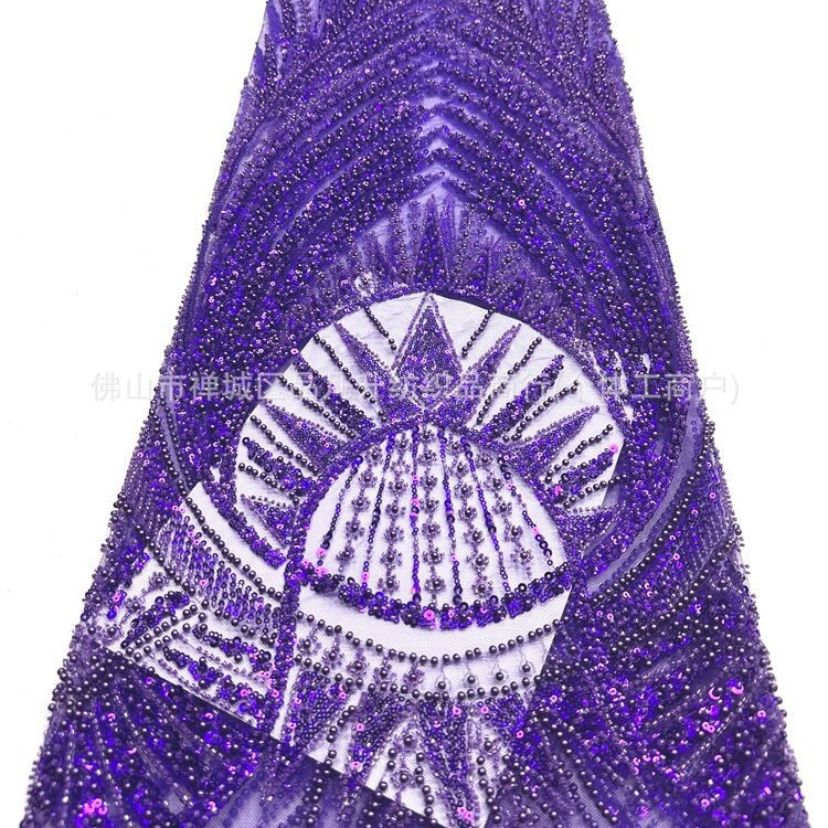 Gaoding industria pesada perlas tubo bordado tela de moda europea y americana vestido de boda sexy cena vestido de moda tela