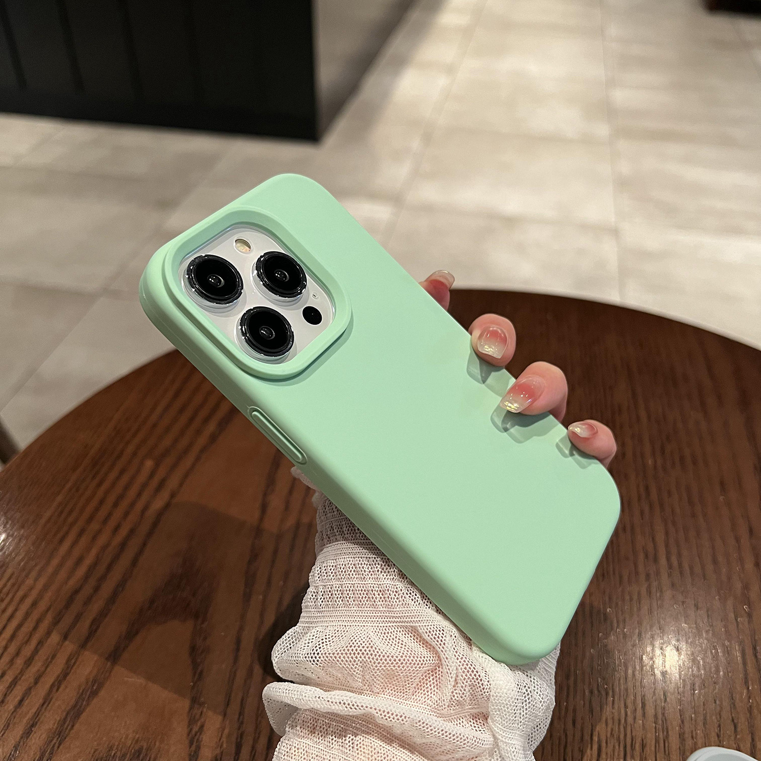 [Pistachio] Silicone lỏng tinh khiết có lỗ lớn