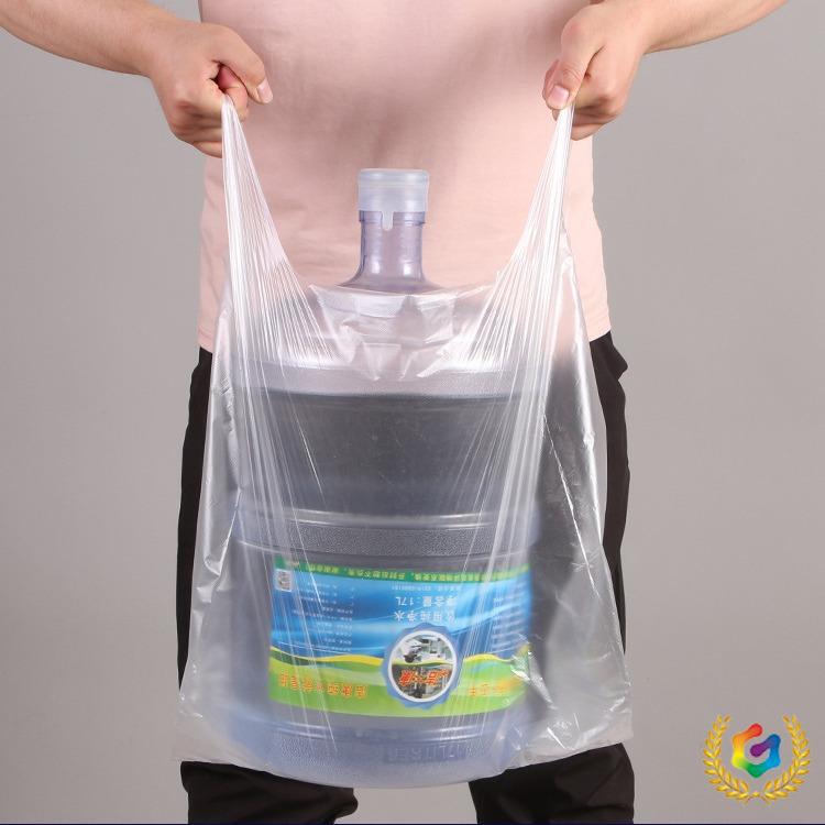 ✅白色背心塑料袋按斤批发一次性外卖水果蔬菜打包袋手提式菜市场