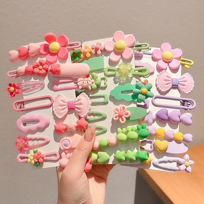 2024 nuevo clip BB de color lindo clip de cabello de boca de pato chica lateral clip de frange para niños tocado tarjeta de cabello rotura