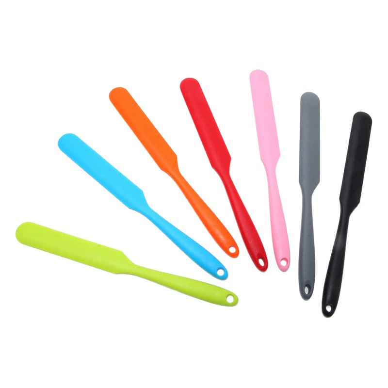 Длинный шпатель для трансграничной выпечки «Все включено» Цельный силиконовый шпатель небольшого размера нож для смешивания сливочного крема шпатель со скребком