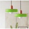 35cm grass green glass + pink lamp holder