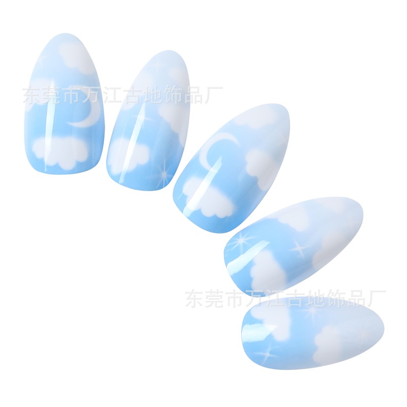 Adult Fake Nails 24 Pieces Finished Product Packaging Environmentally Friendly Nail Patch Producer