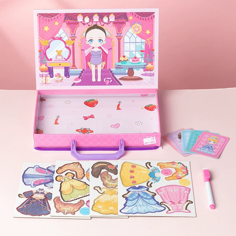 Magnetic magic gift box for princess, set, smart toy