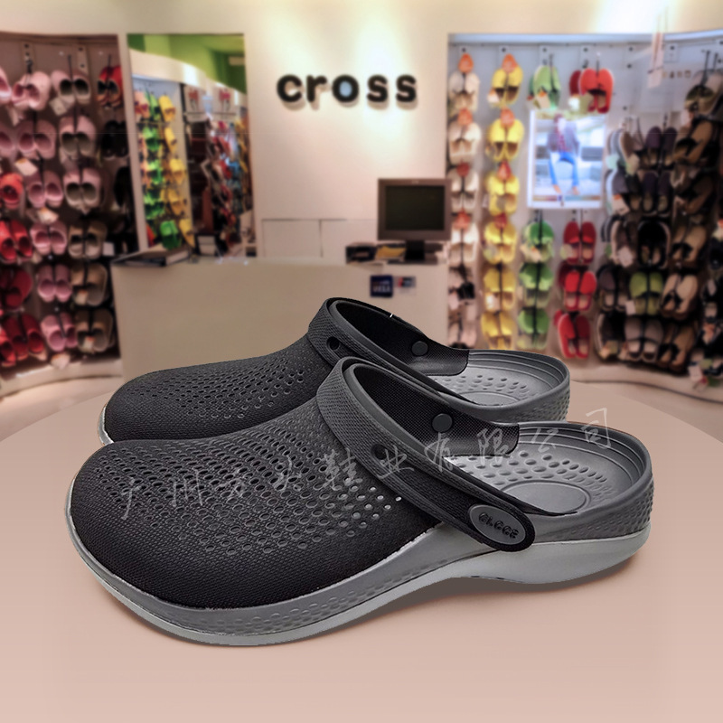 Cross Second Generation Crocs Men's Crocs First Generation Non-Slip Beach Shoes Women's Baotou Slippers Sandals Wholesale