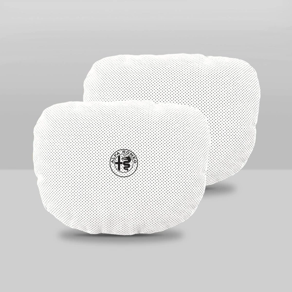 Alpha Romeo-beige head pillow (one pair)