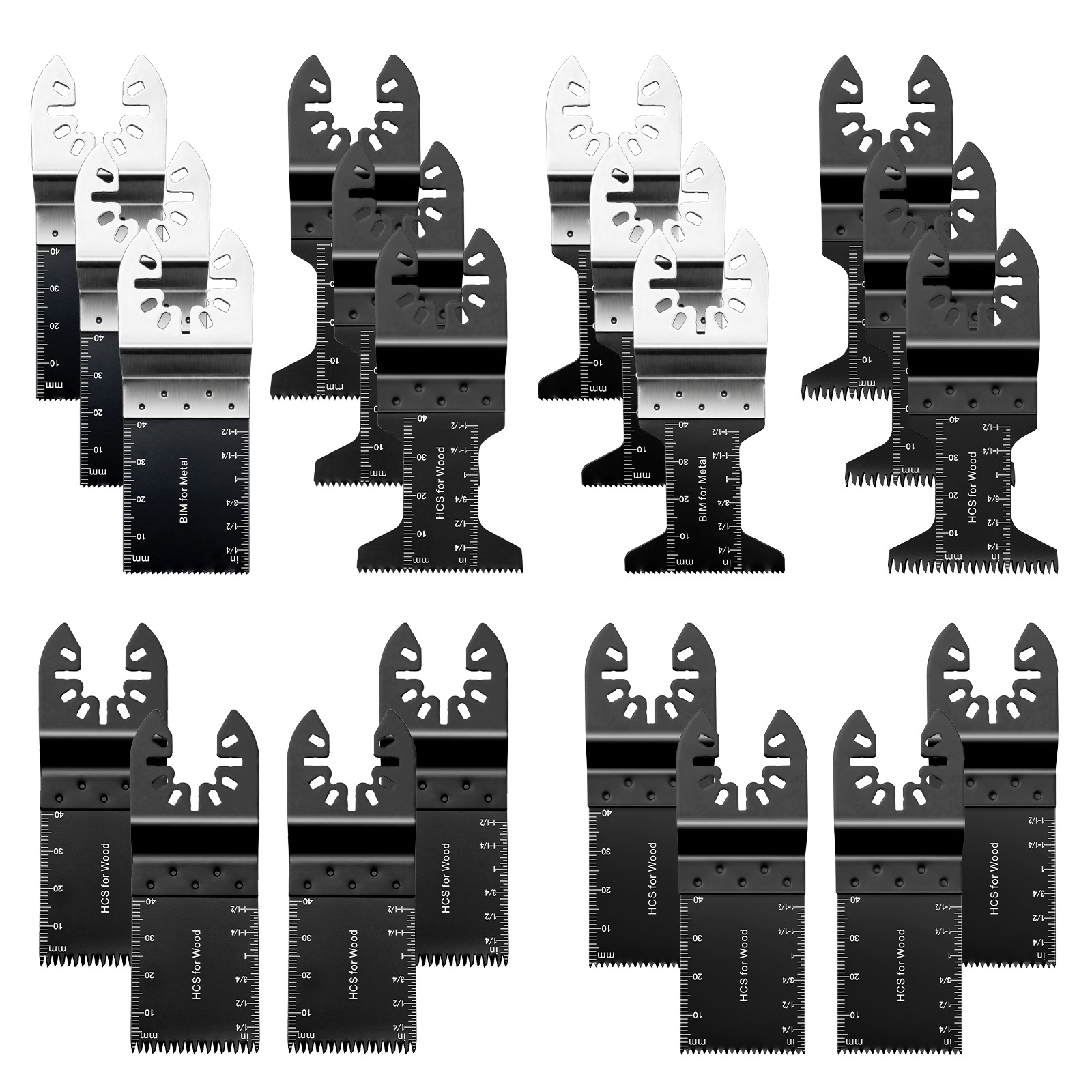 Traje de hoja de sierra universal Recortadora de borde de sierra universal 20 piezas traje combinación hoja de sierra transfronteriza Venta caliente