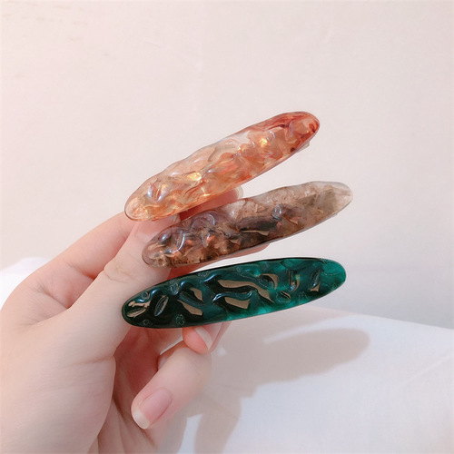 Stylish Elliptical Edge Clips, Versatile and Elegant, for Acidity Duckbill Clips, Top Clips, Bangs Clips, Adolescent Side Fringe Clips