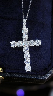 18K Gold Fine Jewelry 2.1 Carat Large Cultured Diamond Pendant Jewelry Tiktok Wholesale Generation
