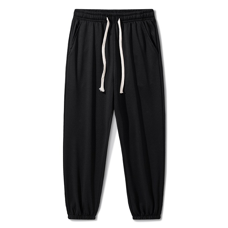 Camiseta menos ropa de terciopelo pantalones deportivos casuales para hombres calientes gris otoño invierno al por mayor pantalones largos