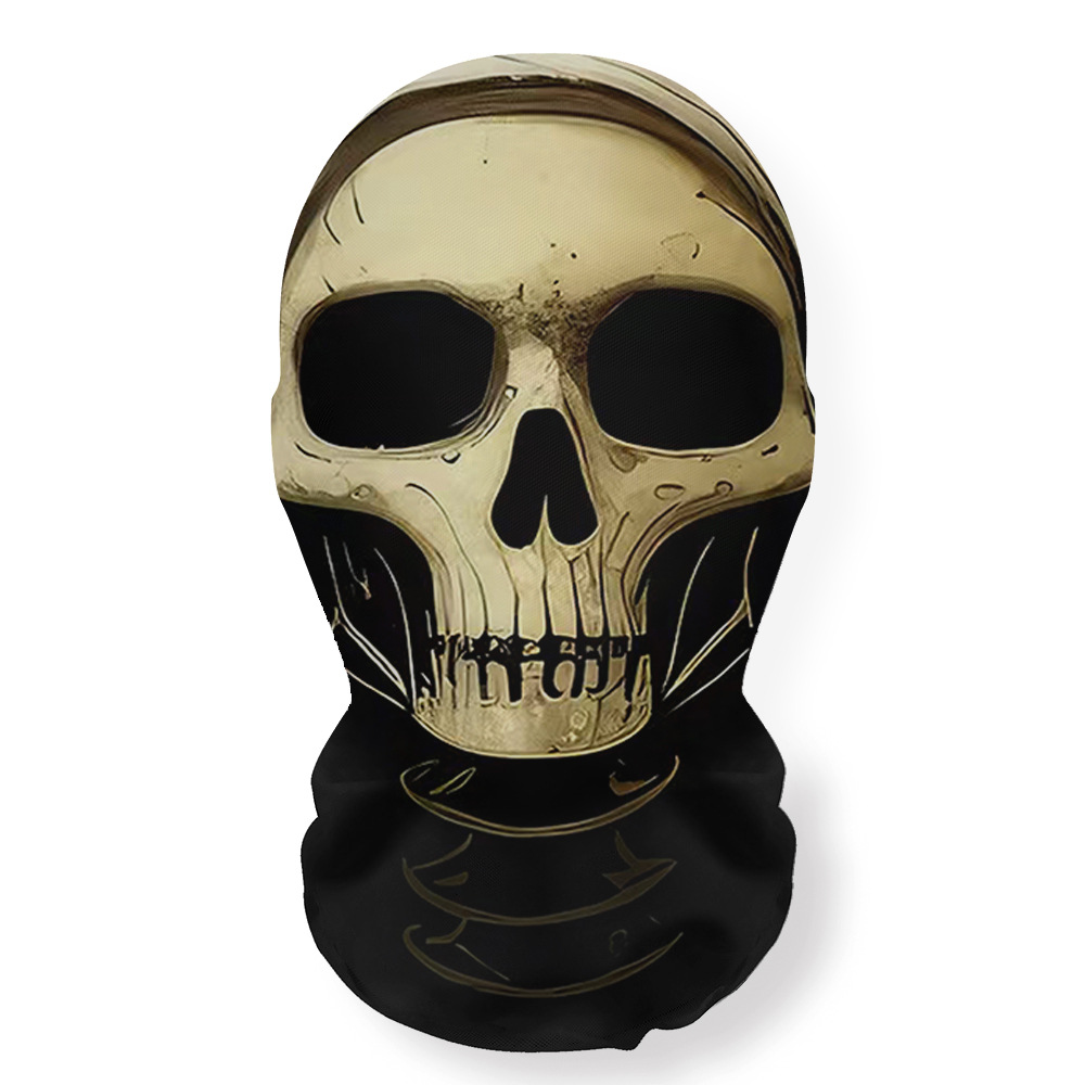 Cross-border Halloween Skull Series props parodia máscaras cubierta de cabeza nuevos productos spot todo el rostro protector solar extraño