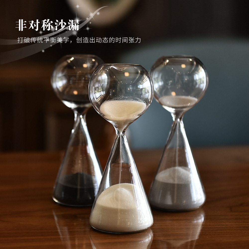 Reloj de arena de cristal colgante de estrella de hogar nórdico 15 minutos Reloj de arena de meteorito Regalos creativos Fábrica de decoración del hogar image 2