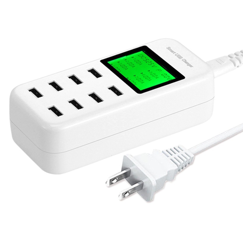 Cargador de teléfono inteligente cabeza multi-Puerto 8usb multifunción porosa 5V2. 4A socket adaptador ventas directas de fábrica
