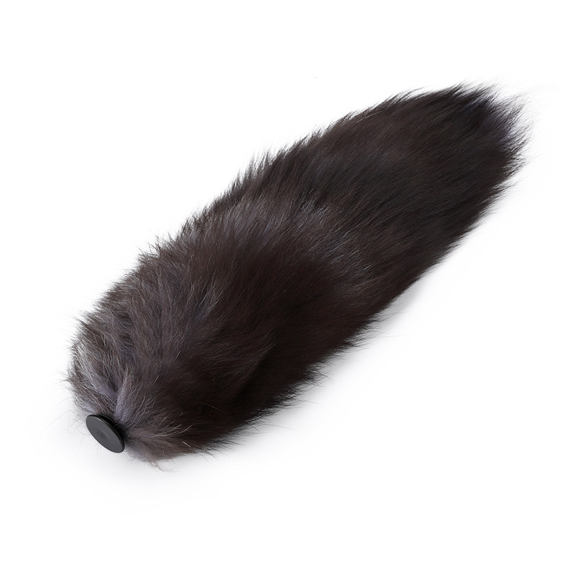 Sexy reemplazable Fox cola de silicona vibración anal plug back corte masturbación SM suministros para adultos entrega al por mayor