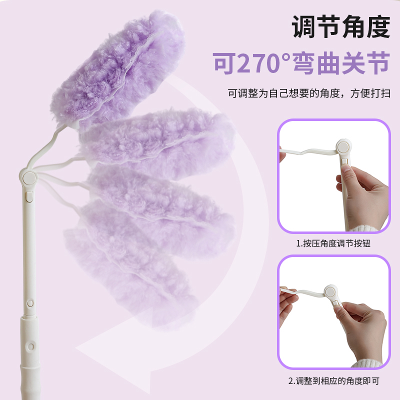 Double-sided electric changeable hygienic duster for home use