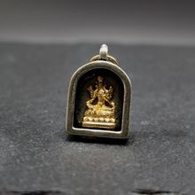 藏式度母嘎乌盒吊坠挂件文玩配饰菩提椰蒂百香diy手串侧挂配件