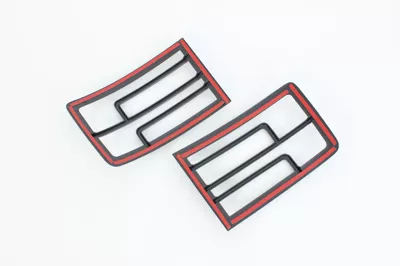 Suitable for 25 Models of Leopard Titanium 7 Exterior Modification Tail Light Cover Sequin Trunk Tail Light Cover Decorative Patch (Other Automotive Exterior Supplies) - matte-black