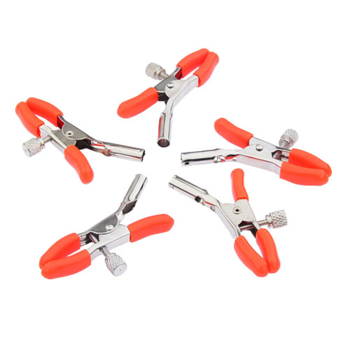 Adult products silicone leather metal erotic nipple clamps women's bra clips vaginal clamps regular clamps accessories manufacturer direct supply