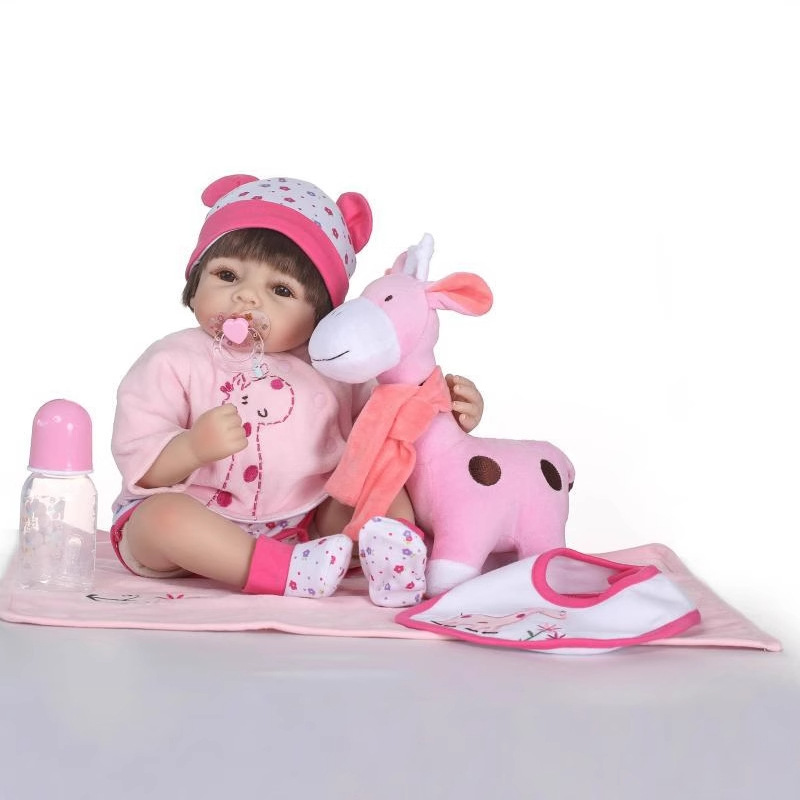 Muñeca de simulación de silicona suave juguetes para bebés educación temprana accesorios de fotografía especial para bebés ragdoll cuerpo 6098
