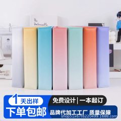 メーカー卸売ビッグ a5 レザーカードブックスターサーチ四角形スモールカード収納ブックマカロングラデーションカードブックカスタマイズ可能