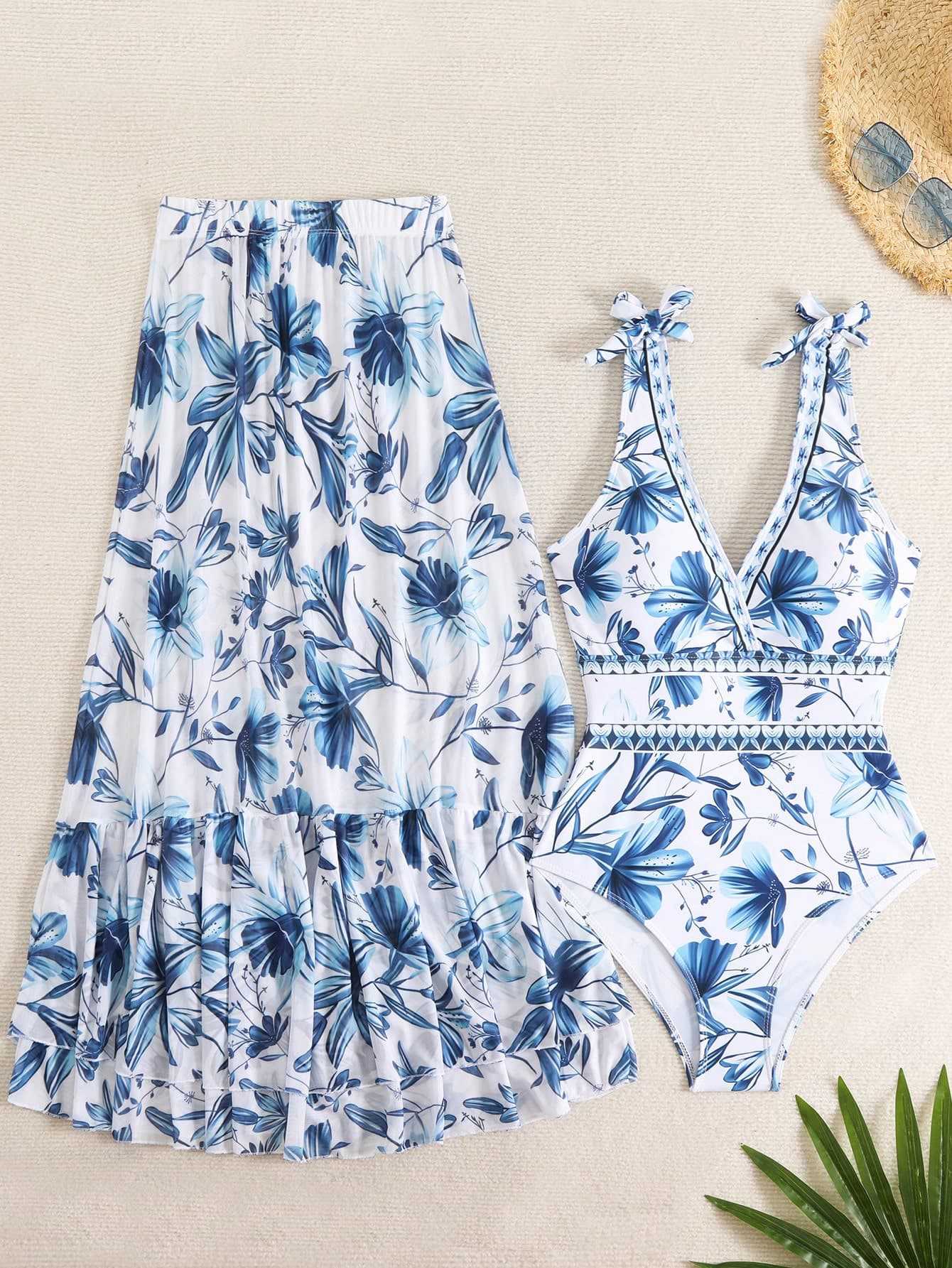 ethnic style one-piece swimsuit women