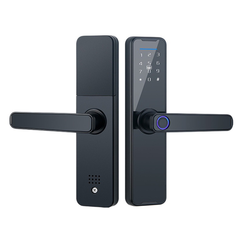 Comercio electrónico transfronterizo graffiti cerradura de la puerta inteligente antirrobo huella dactilar contraseña cerradura de la puerta del apartamento de la oficina electrónica cerradura inteligente
