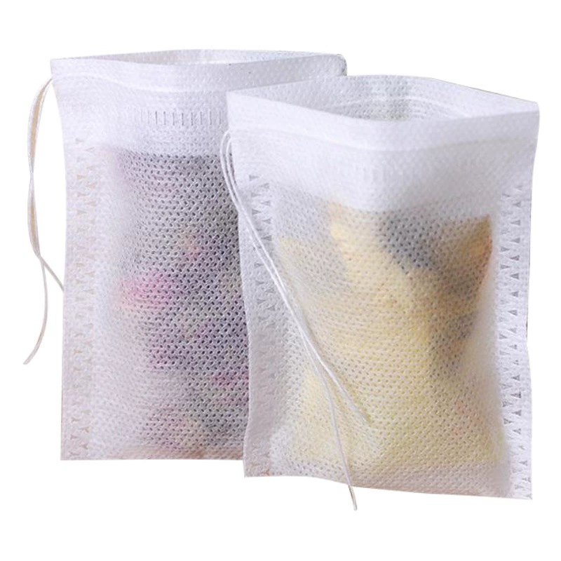 Оптовая продажа, нетканый тканевый мешок для отбора фильтра, мешок для отбора порошка для лекарств на шнурке, пакетик для китайской медицины, чайный пакетик, пакетик для упаковки чая