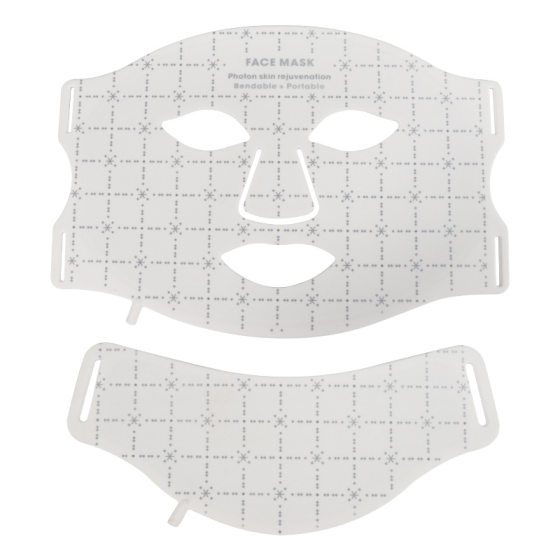 LED Colorful Photonic Skin Rejuvenation Mask Neck Beauty Instrument Home Face Red Light Blue Light Beauty Mask with Neck