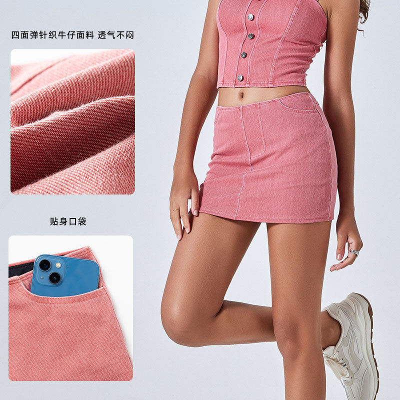 Otoño y invierno nuevos jeans de cintura alta de color, pantalones cortos, pantalones cortos, pantalones cortos, pantalones cortos