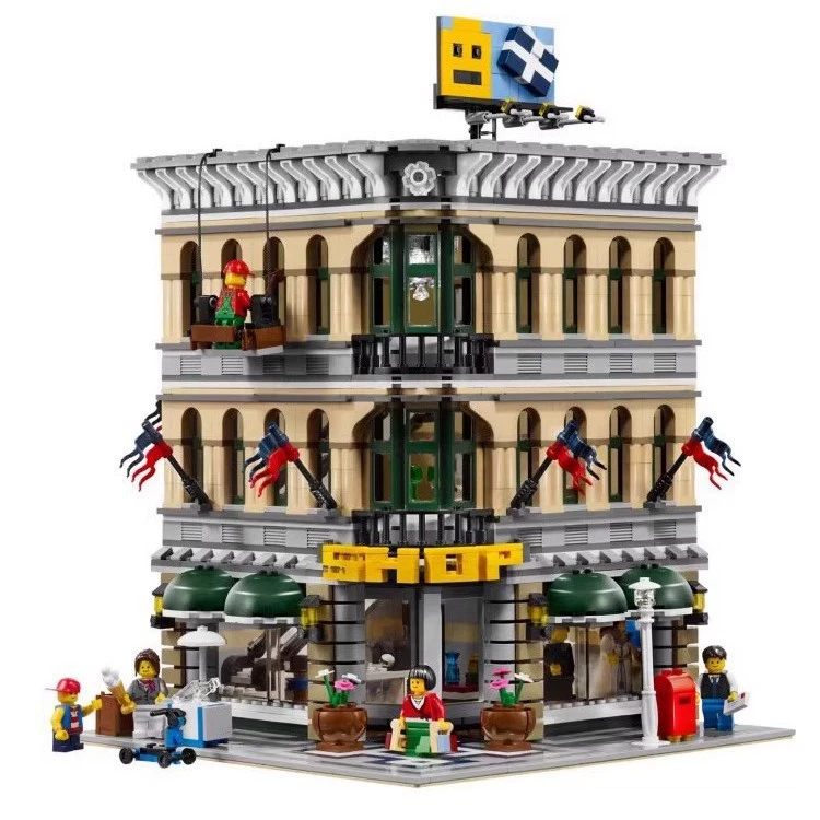 Совместимый с Lego 10211 отдел продаж улица вид assembled конструктор игрушка