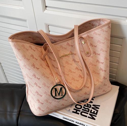 High-quality texture women's large capacity  new summer versatile simple shoulder bag for school commuting tote bag