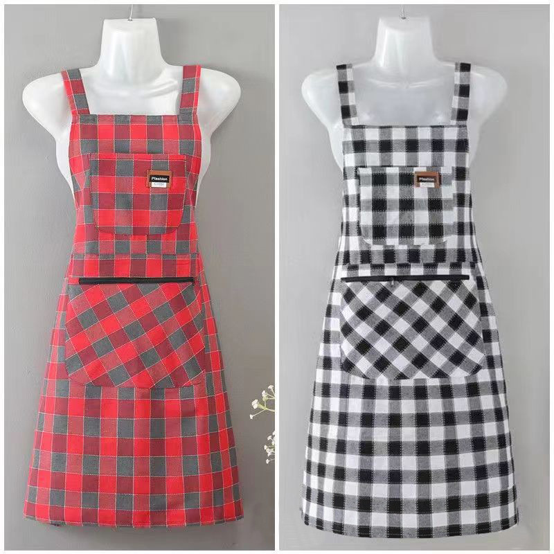 Beautiful Kitchen Apron For Adults With Double Pockets For Work_voghion.com