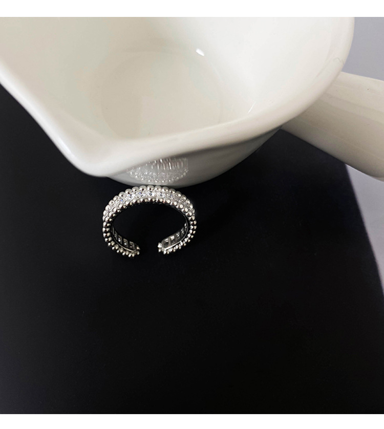 Fashion Geometric Copper Diamond Rhinestones Open Ring 1 Piece